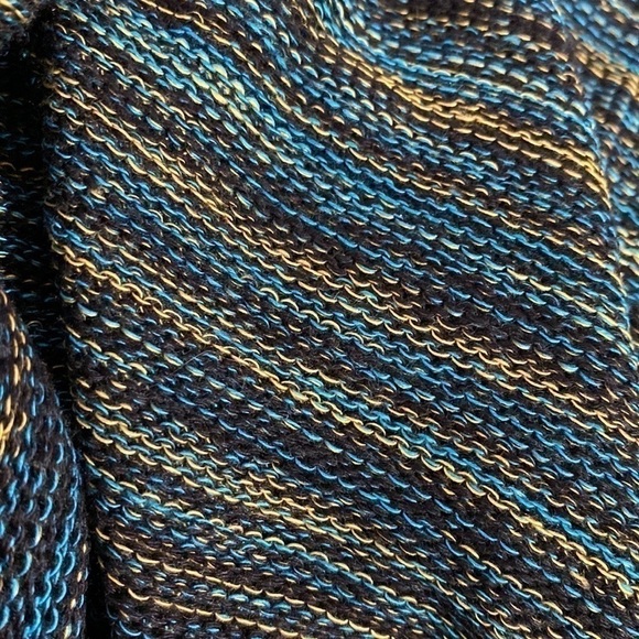 NWT Drama Gold Teal Knit Mini Skirt - Picture 6 of 9